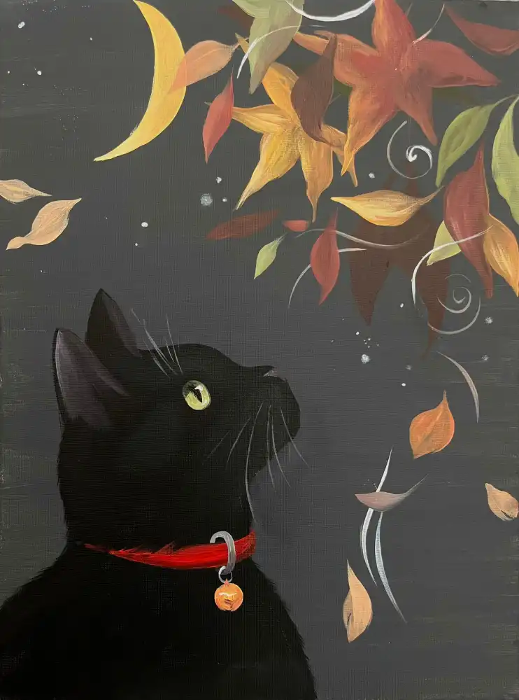 Cover Image for Brush Party: Autumn Cat Workshop at The Jobber’s Rest